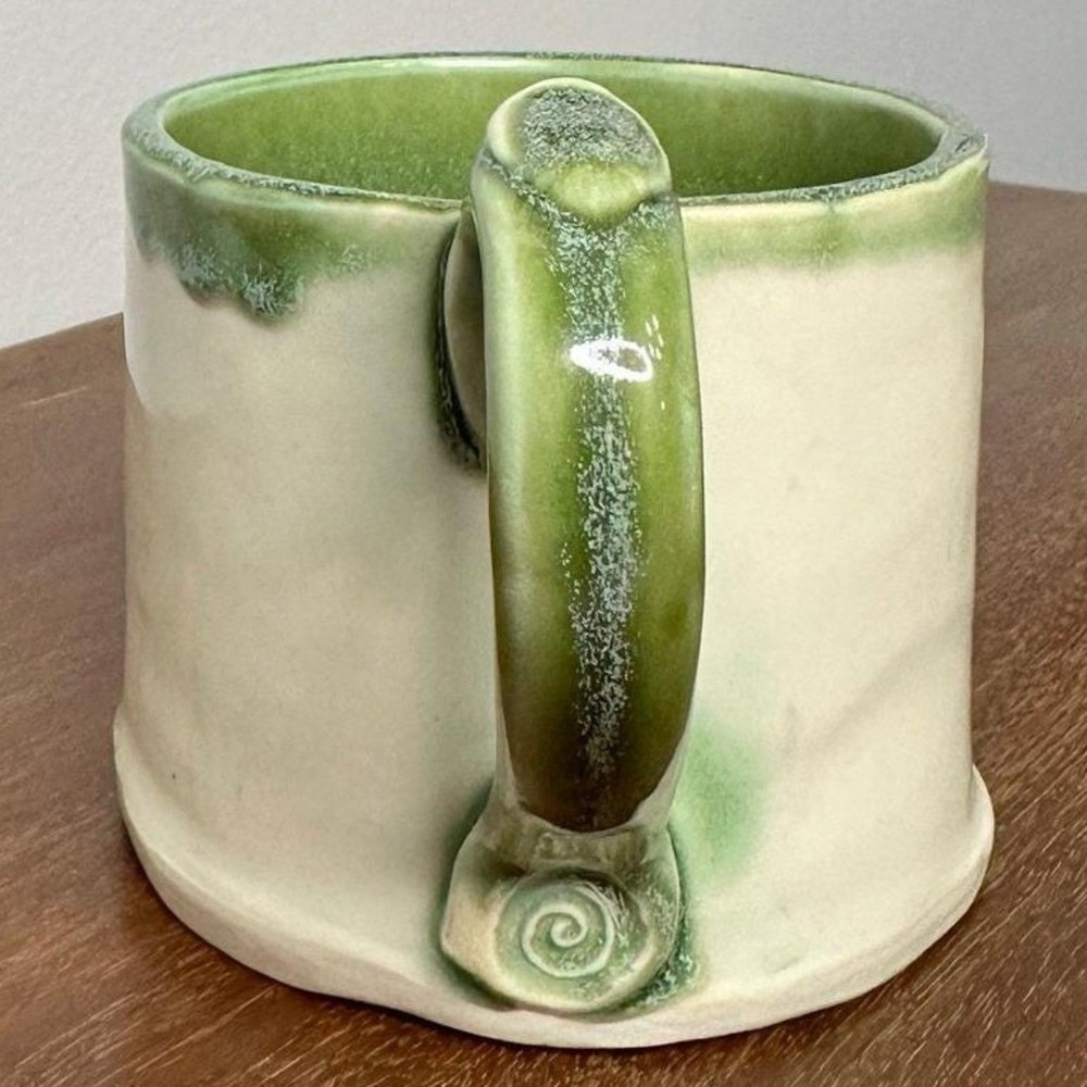 Studio Pottery Adulting Do Not Recommend Mug Signed Funny Thumb Rest Drip Glaze - Picture 2 of 12